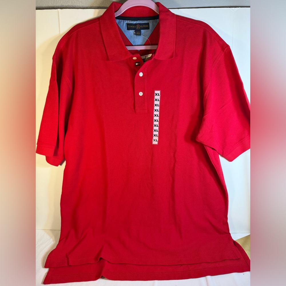 Tommy Hilfiger Men's Red Polo Shirt